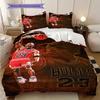 Dynamic Dunk Action Three-piece set(1 * duvet cover + 2 * pillowcase, without core)Duvet cover and pillowcase Christmas birthday gift
