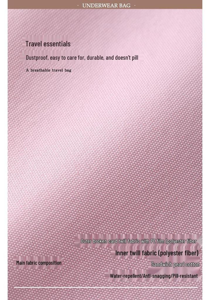 Anti-Pressure Travel Lingerie Organizer: Large Capacity Portable Bra & Panty Storage Bag