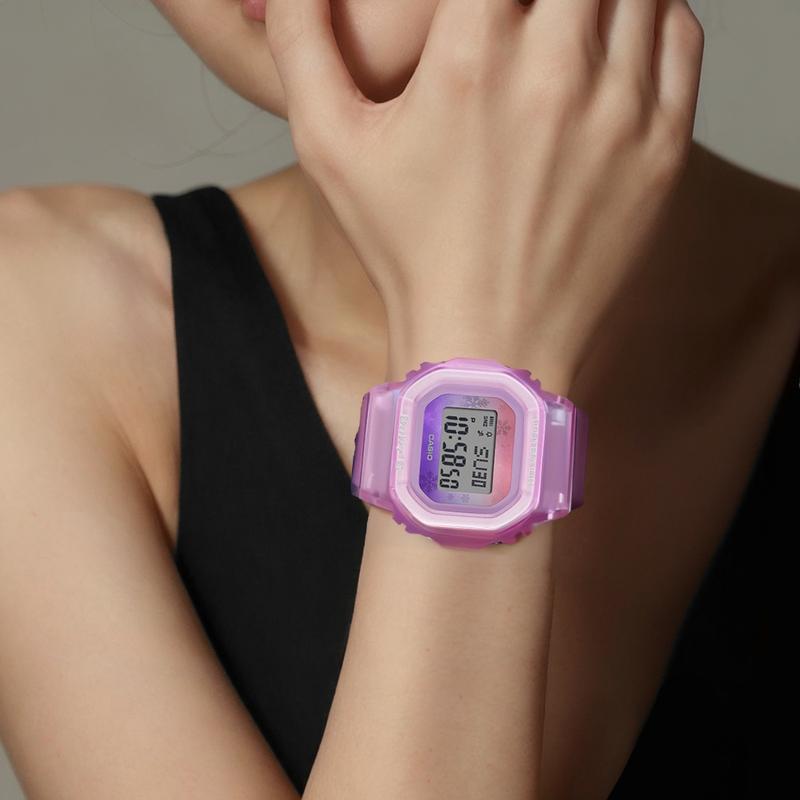 Casio BABY-G Shockproof Fashion Classic Women's Watch Sports Waterproof Quartz Movement Resin Strap Japanese and Korean Watch Women's BGD-560WL-4PR