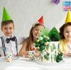 36 Pcs Balls Cake Toppers Palm Leaves Cake Decorations for Birthday Wedding Baby Shower Party Supplies