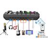 Black F998 Sound Card BM800 Microphone Tripod Kit Podcast Streaming 7 Modes Voice Changer Live Sound Effects for PC Smartphone