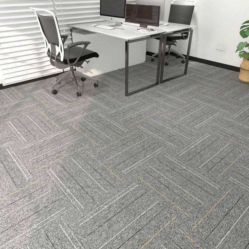 Große graue Büro- und Schlafzimmer-Teppichfliesen - Vollständige Raumabdeckung