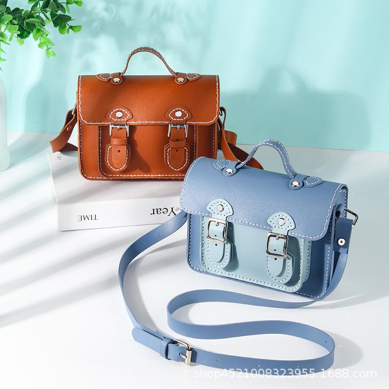 DIY Handmade Small Cambridge Crossbody Bag Kit: Knitting Needle, Thread & Tutorial Included