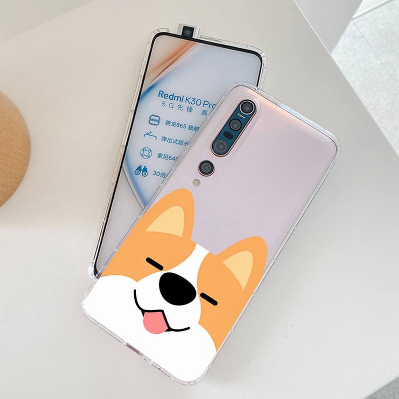 Cute Corgi Phone Case for Samsung A12 21 30 31 51 52 70 71 for Redmi8 9 10 for Honor10 70 50 Clear Case