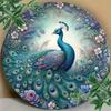 Vintage Peacock Metal Wall Art Handmade Decor for Living Room