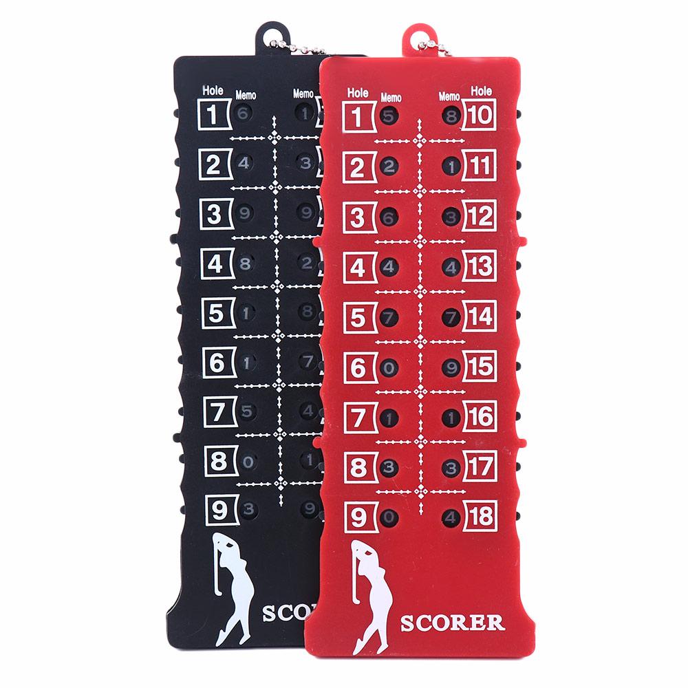 18 Hole with Key Chain Scoring Keeper Score Counter Score Counter Stroke Score Card Golf Shot Count