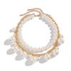 Accessories Ins Imitation Pearl Pendant Collarbone Necklace, French Beaded Retro Multi-layer Necklace for Women