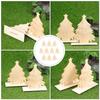 10Pcs Christmas Tree Wood Boards Safe Non-Breakable Kids DIY Painting Boards Xmas Decoration Craft Christmas Tree Board