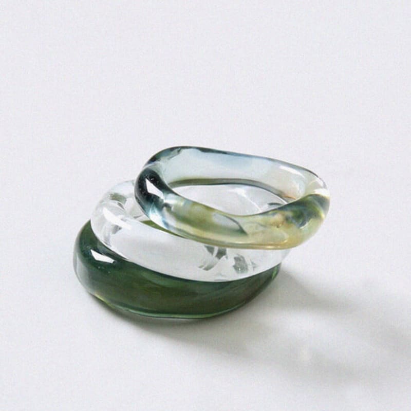 APIOH Marble Glass Ring