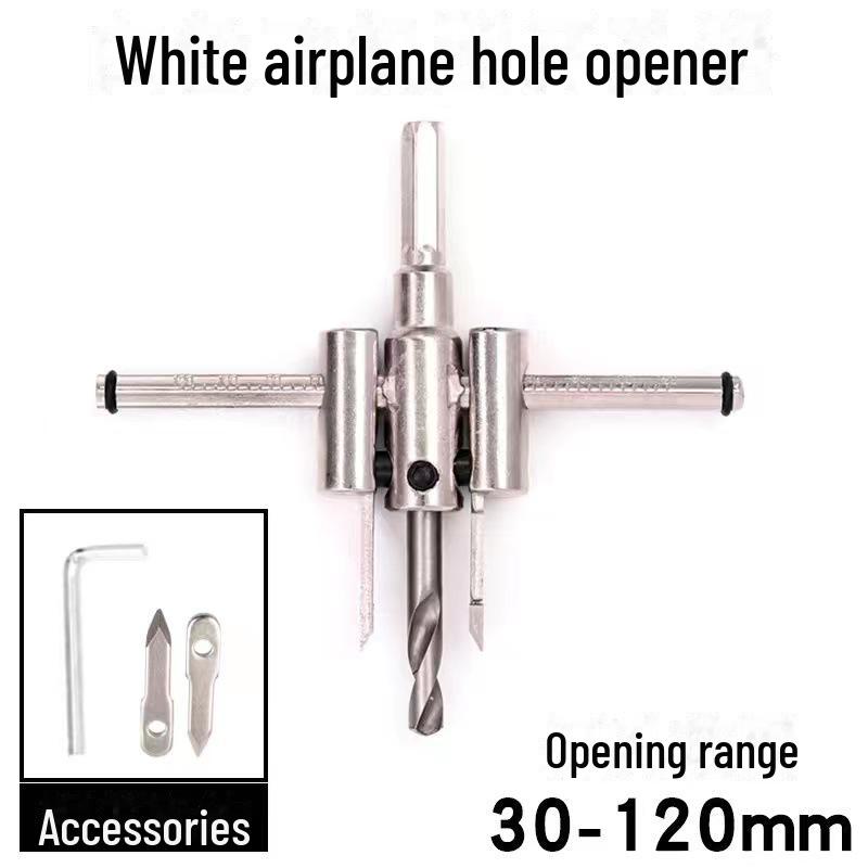 Adjustable Alloy Hole Opener Drill Bit for Woodworking, Gypsum, and Plastic