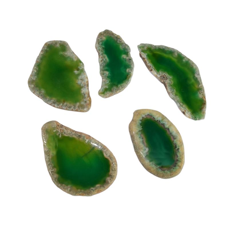 

1 шт. натуральный агат полированный нерегулярный хрустальный срез камень зеленый, черный, синий, фиолетовый, желтый подвеска своими руками ювелирные изделия аксессуары зелёный