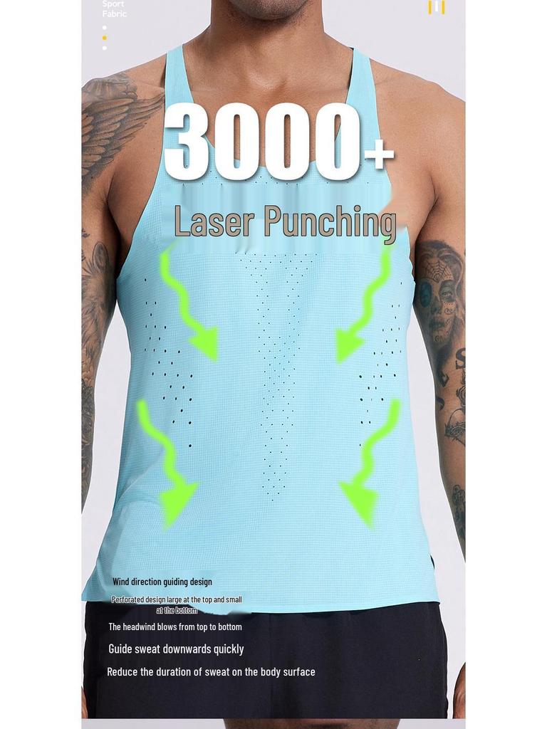 Marathon Schnelltrocknendes Mesh-Shirt für Männer & Frauen - Leichte Sportweste für Laufen & Trailtraining