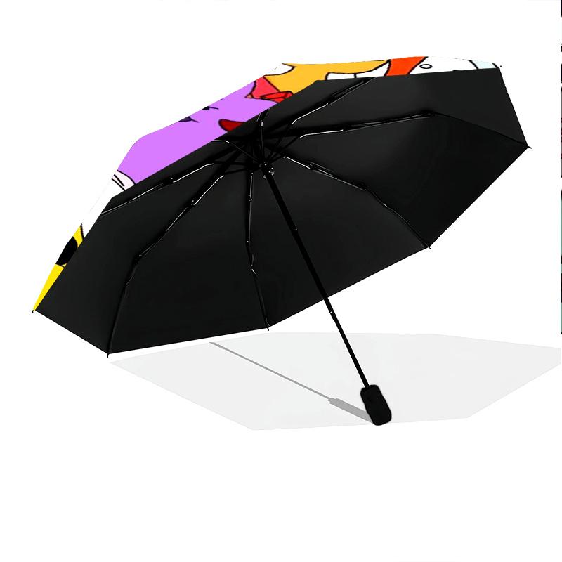 Adventure Time Characters Automatic Umbrella - Suitable Travel Outdoor Portable Umbrella Birthday Gift Daily Essentials