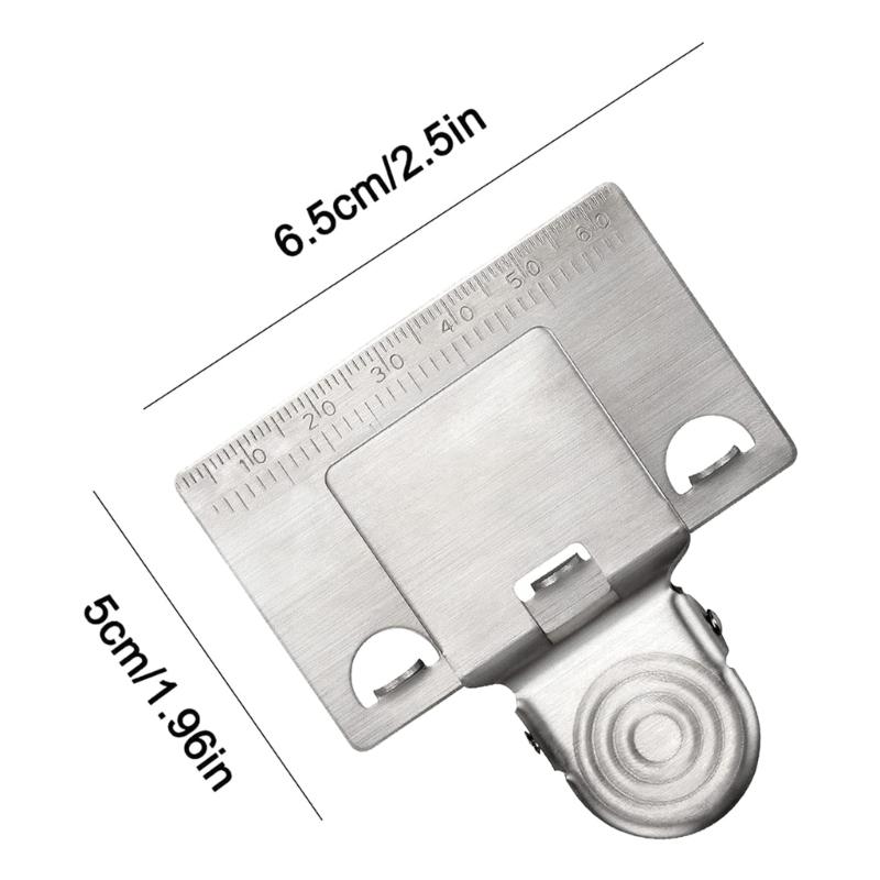 Measuring Tape Clip Tool Corners Clamp Holder- Precision Measuring Tools Fixed Ruler- Mark Tools for Most Tape Measures