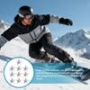 Ski Stomp Pad 10 Pieces Adhesive Anti-Slip Snowboard Grip Stomp Pad Triangular For Women Men Adults Teens Beginners