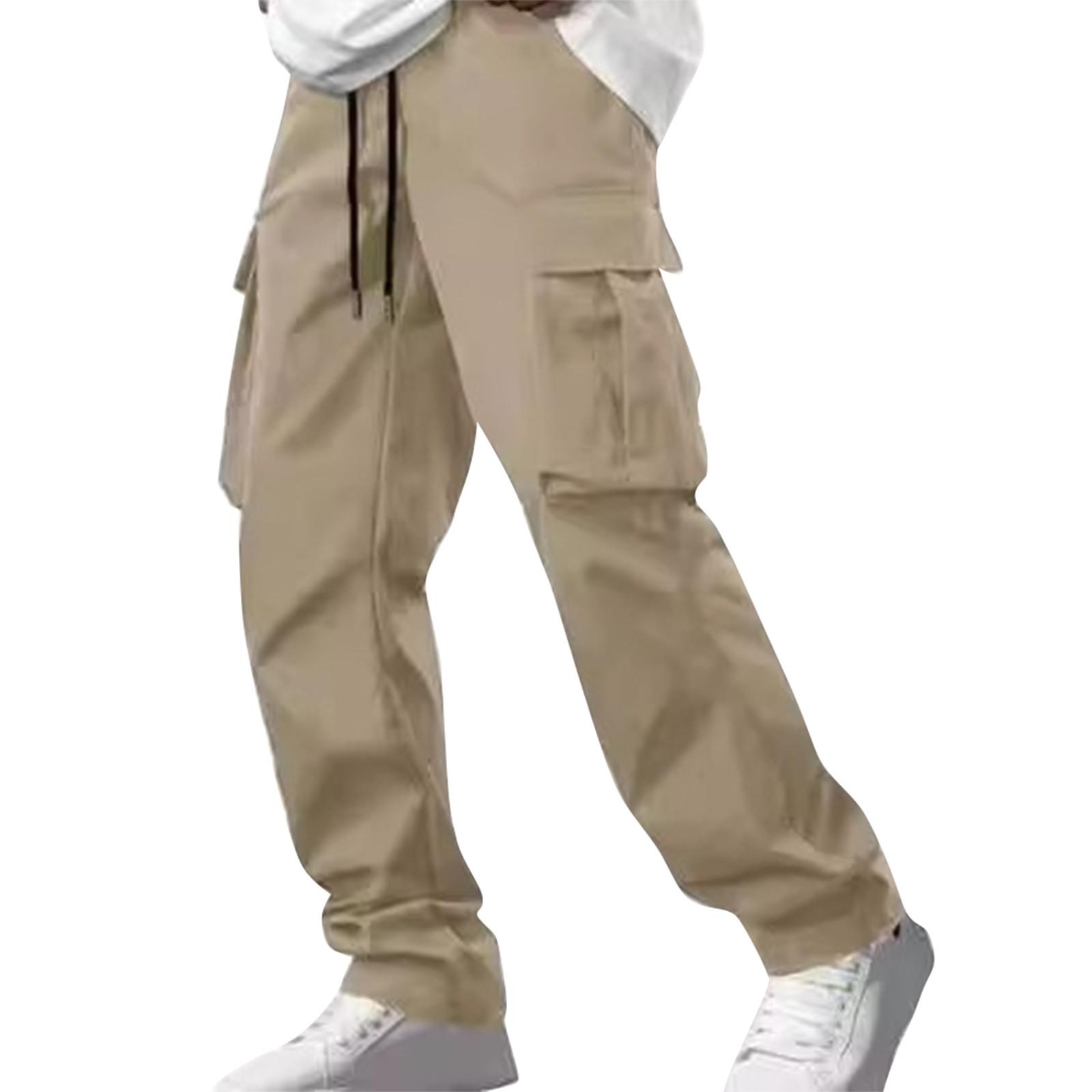 

Повседневные спортивные брюки, мужские свободные леггинсы с длинными вставками, тренировочные брюки для бега и фитнеса XXL хаки