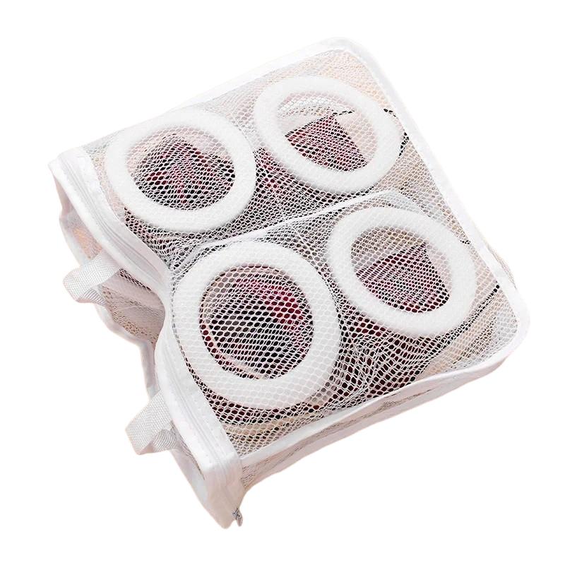 Mesh Laundry Bag Washing Machine Shoes Bag Laundry Net Travel Shoe Storage Bags Protective Clothes Storage Box Organizer Bags