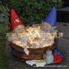 Time bubble bath gnome figurine, lazy sofa gnome, small gnome couple kissing, resin craft