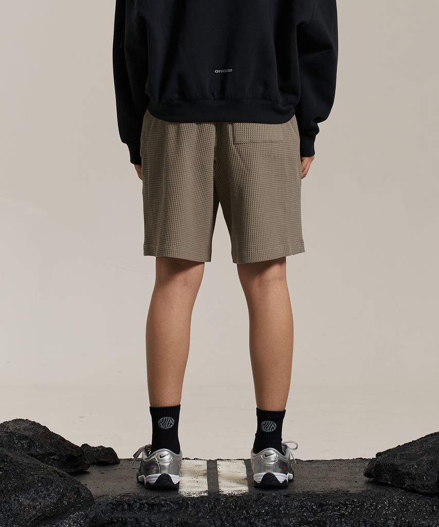 OFFGRID Waffle Uni Trail Shorts - Sand Beige
