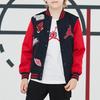 Jordan Baseball Jacket Color Block Letter Logo Casual Kids Jackets Black JD2112008GS-001