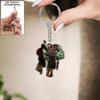 Stylish Acrylic Horse Saddles Keychain For Car Mirror Decoration Hanging Ornament Gift Home Decors And Locker Use