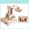 Wooden Wireless Handmade Remote Control Robotic Arm Set Student Toy Puzzle