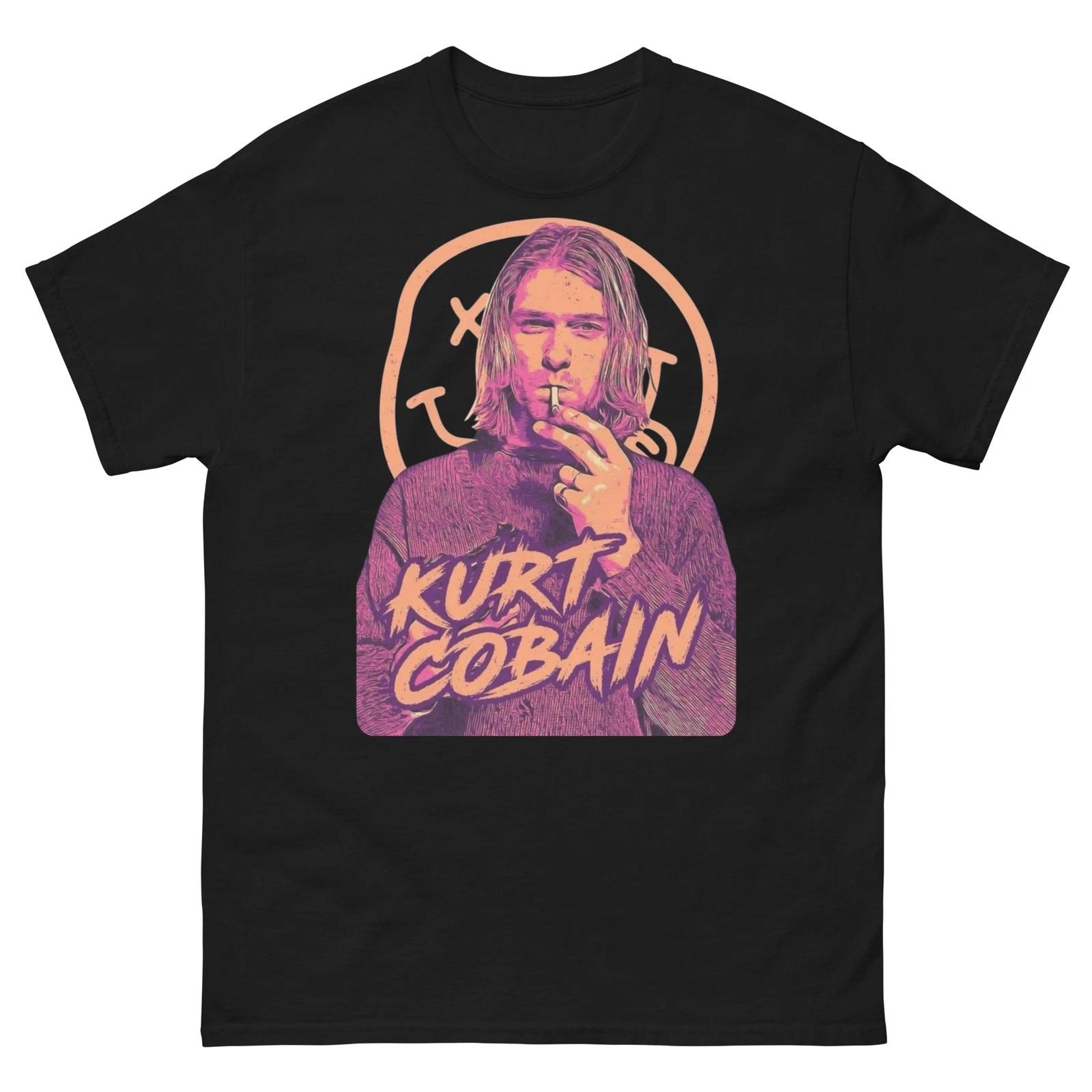 Kurt Cobain Inspired Grunge Rock T-Shirt 90s Nirvana Style Vintage Tee M
