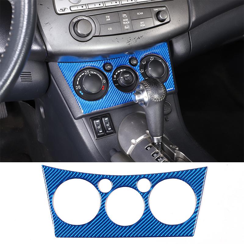

Углеродное волокно автомобиля внутренняя центральная панель управления отделка выход CD кондиционер крышка наклейка для Mitsubishi Eclipse Style B-Blue