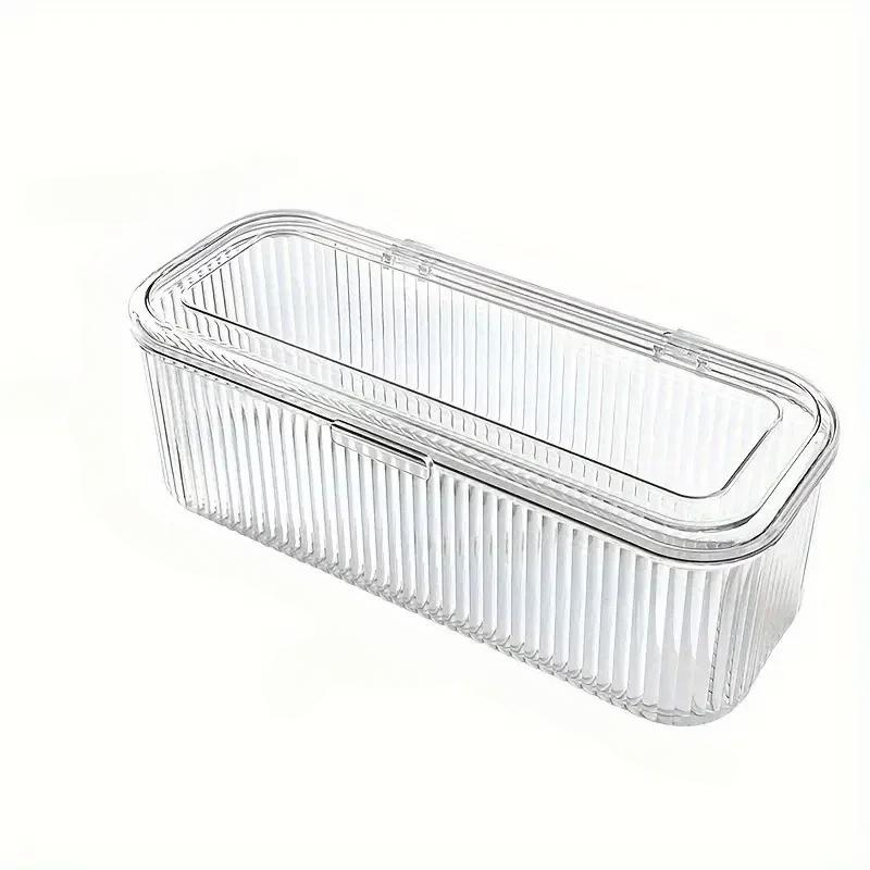 Cosmetic Storage Box with Dust Cover: Multi-functional Bathroom Organiser for Makeup Brushes & Lipstick Storage