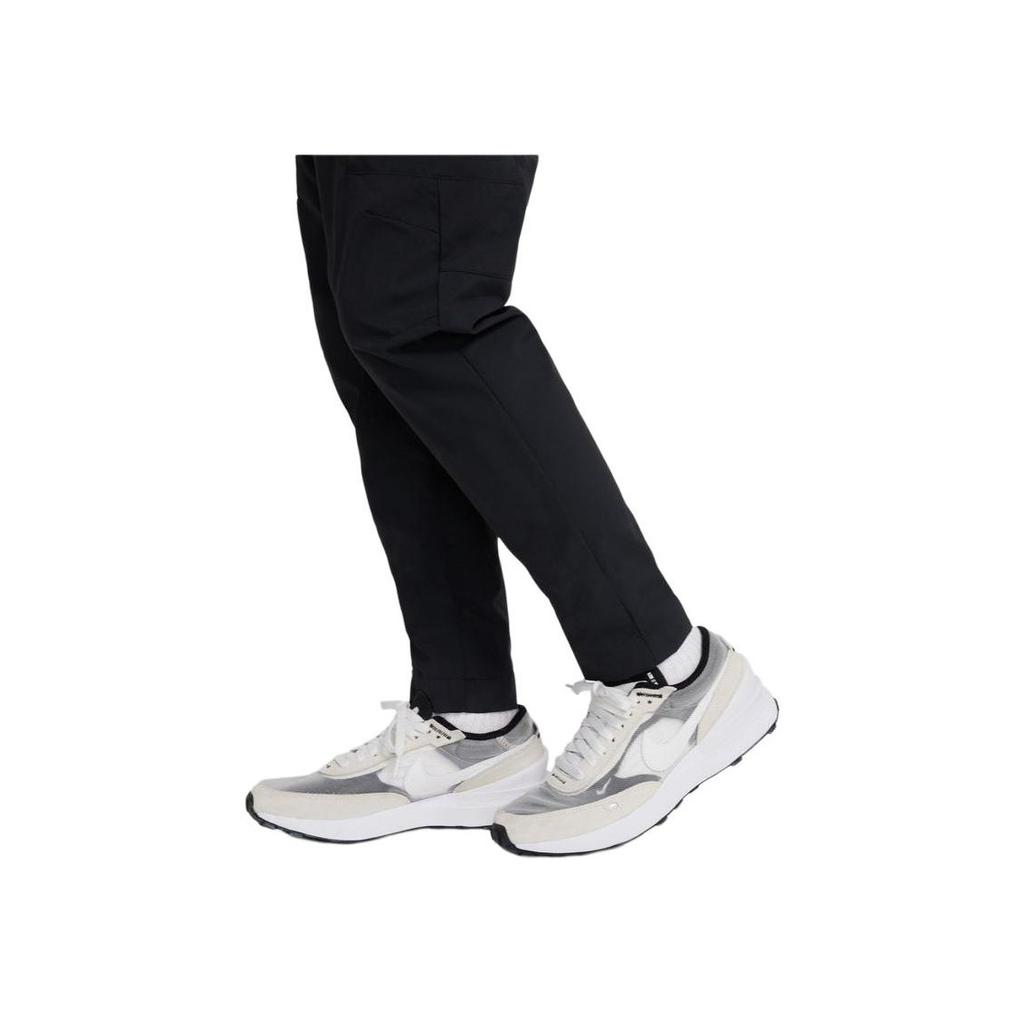 Nike Knitted Sports Pants Solid Color Elastic Waist Casual Big Kids Long Pants Kids bottoms Black DM8117