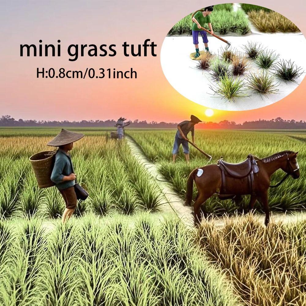 Miniatursträucher Grasbüschel Modell Geländemodellbausatz Statische Grasbüschel Eisenbahn/Gebäude