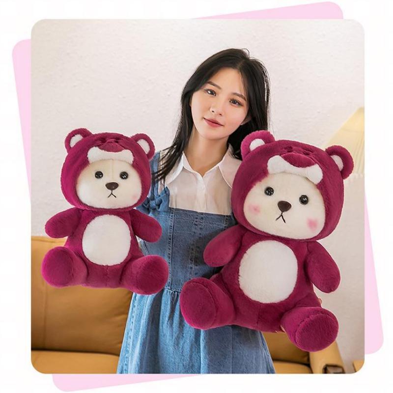 Cute Transforming Lena Bear Plush Toy For Kids Valentine's Day Gift