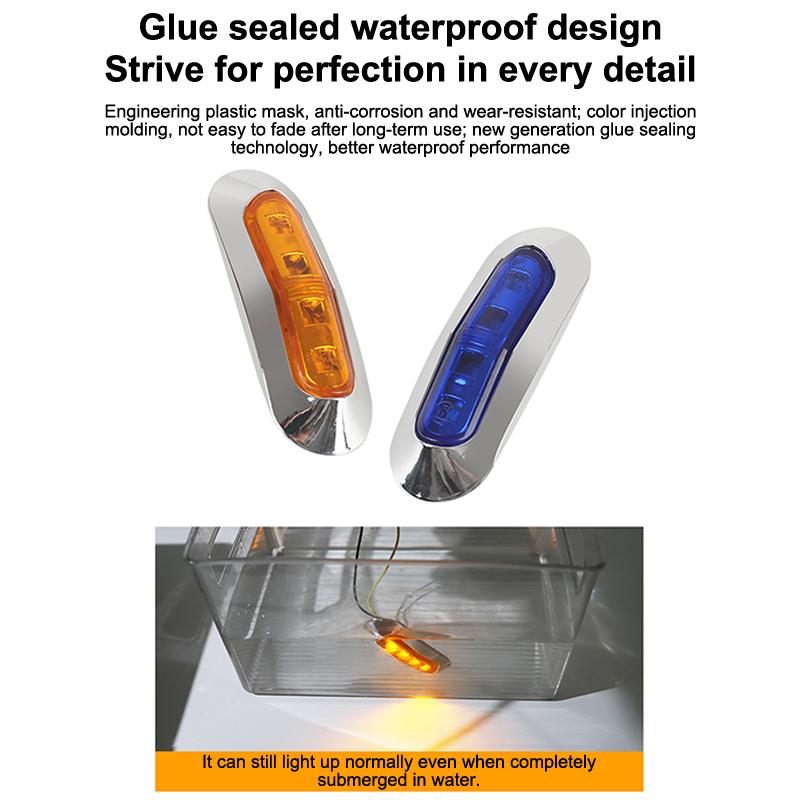 2Pcs 12V-24V Boat Navigation Led Boat Navigation Lights Waterproof For Marine Yacht Boat Signal Lamp