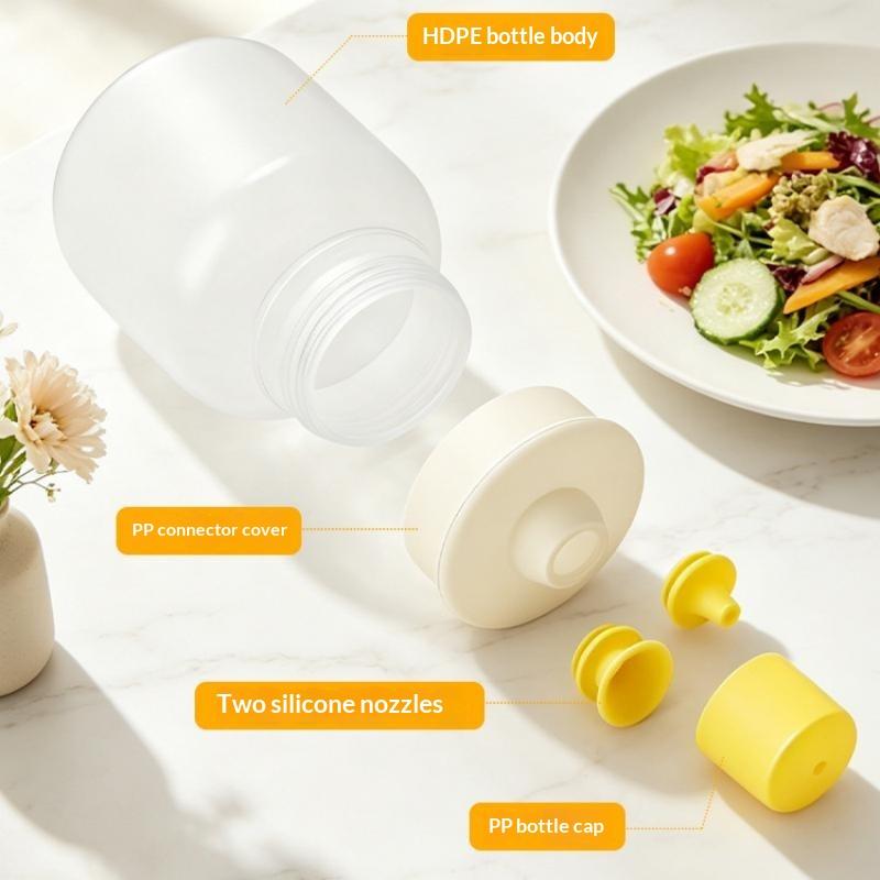 1/2Pcs BPA Free Kitchen Squeeze Oil Dispenser Leakproof Sauce Container for Home Restaurant Cooking Supplies