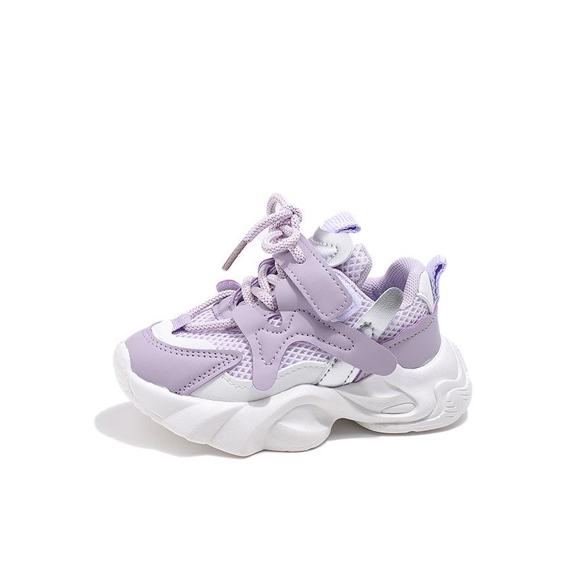 

Girls shoes, children s sports shoes, autumn lightweight non-slip casual shoes, boys dad shoes, versatile for toddlers and young children 23the Length Within the C фиолетовый