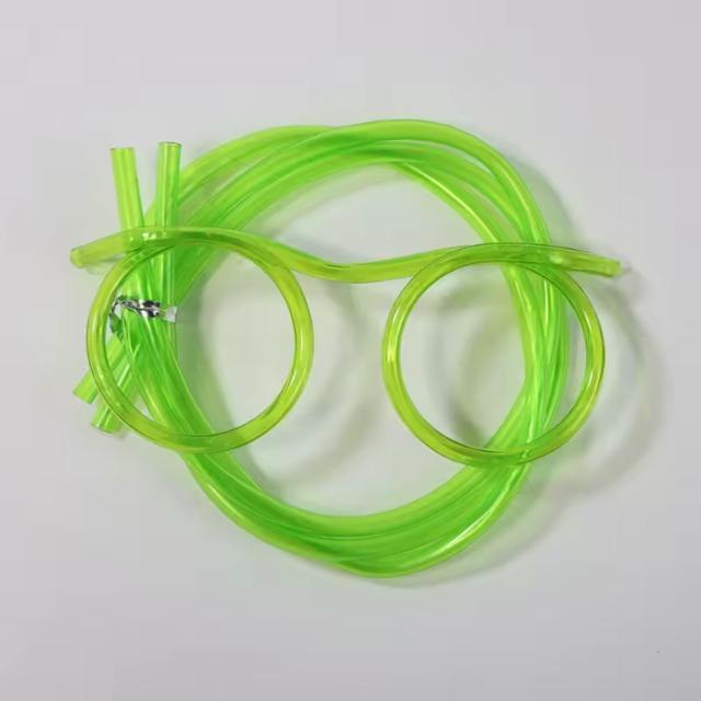 1 PC Fun Soft Plastic Straw Funny Glasses Flexible Drinking Toys Party Joke Tube Tools Kids Baby Birthday Toys Plastic Straws