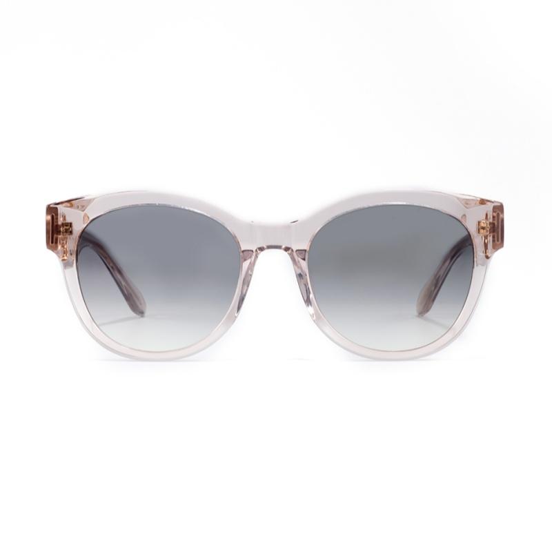 Vivienne Westwood Mirror Leg Hollow Logo Round Sunglasses Unisex sunglasses Transparent-Pink VW5112-1-150 F,Transparent Pink
