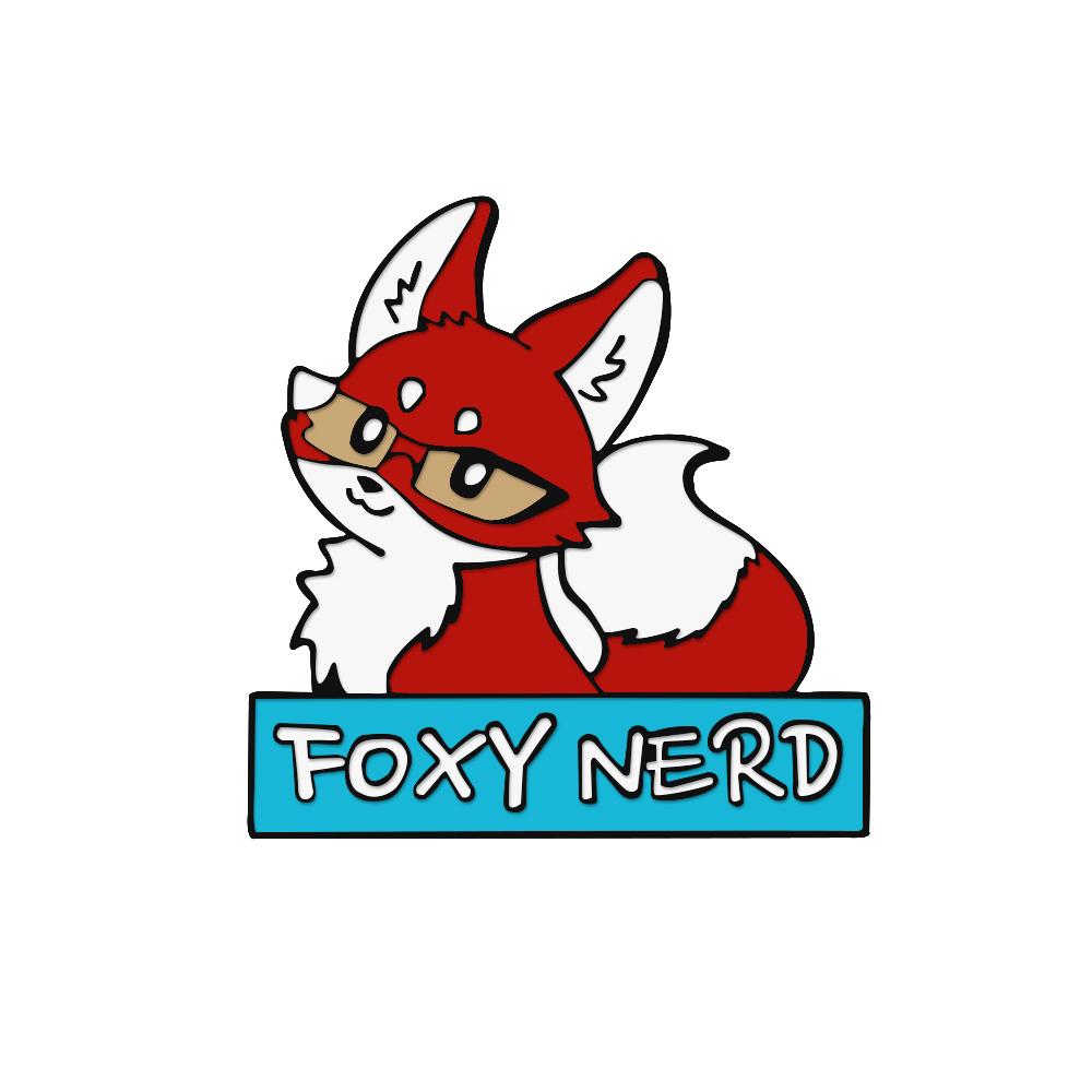 

Proud Fox Scholar Brooch for Friends FOXY NERD Cartoon Cute Animal Fox wearing Glasses Enamel Pins Bag Cloth Lapel Badge Jewelry
