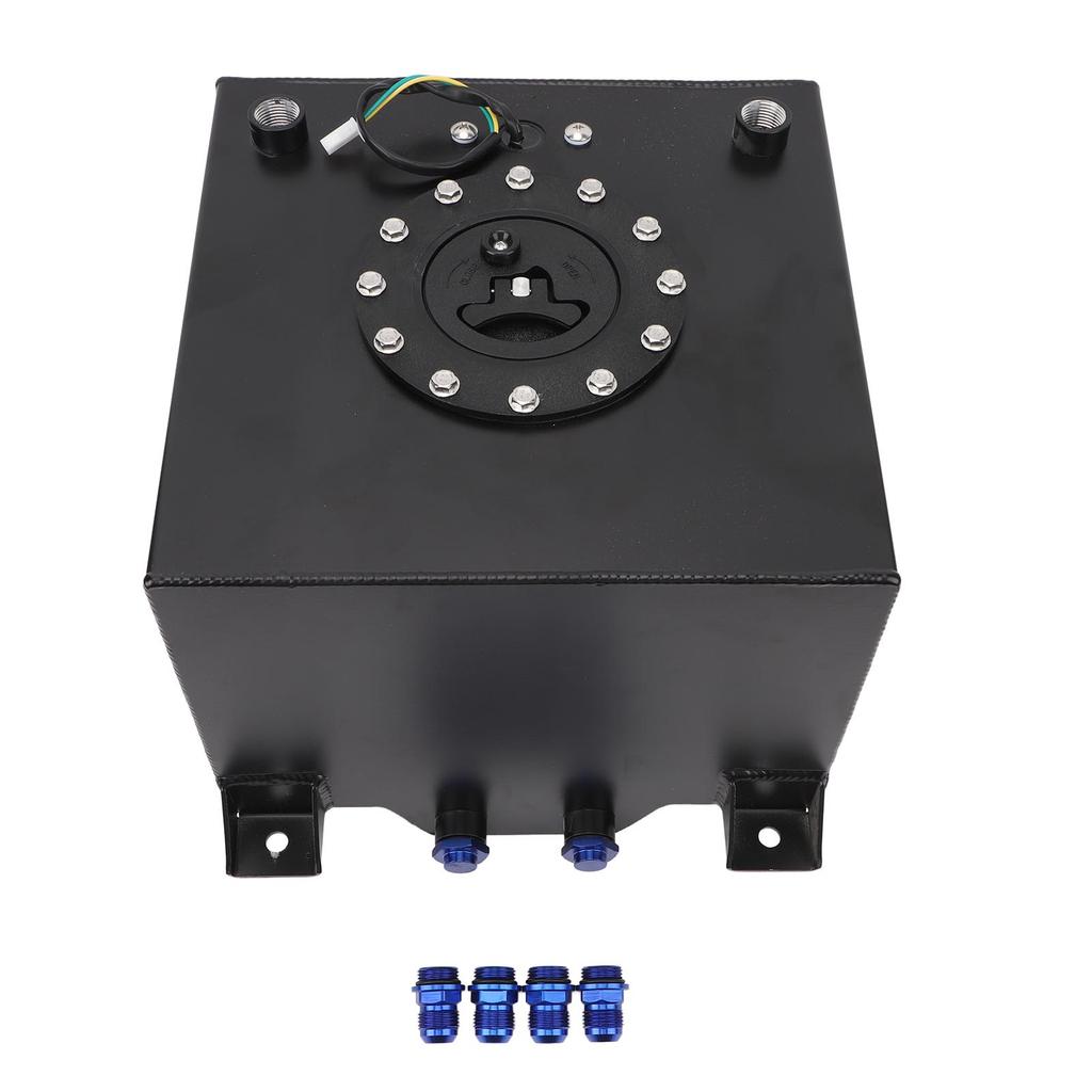 5 Gallon 20L Fuel Cell Tank with Cap Aluminum Alloy Black Fuel Cell for Hot Rod Street Racing Track