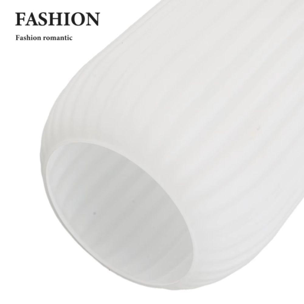 Decorative Cover Striped Glass Lamp Shade Lantern Shaped Vertical Striped Table Lamp