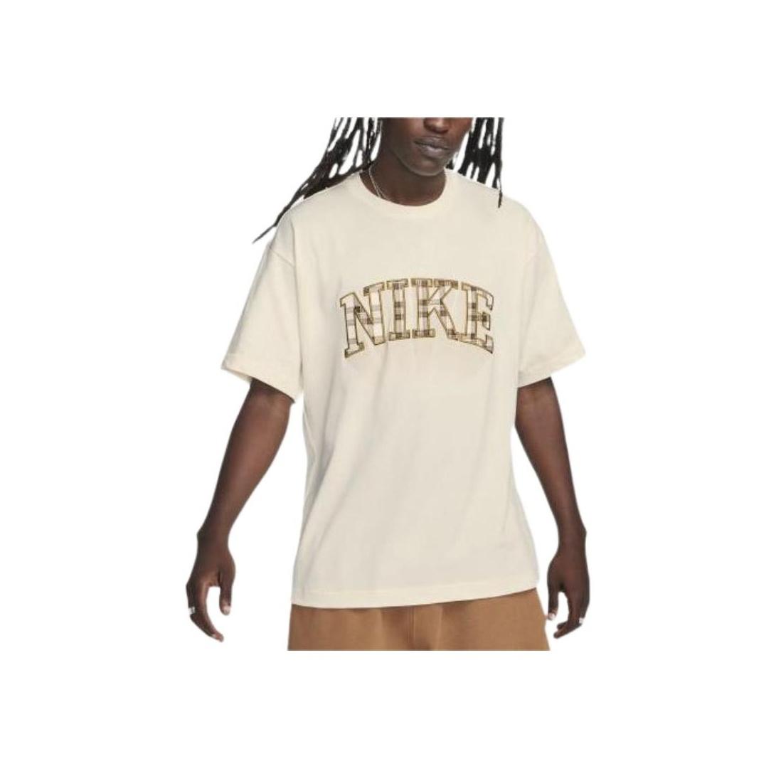 

Nike Ежедневная винтажная серия с принтом логотипа в виде буквы, клетчатая повседневная спортивная удобная футболка с круглым вырезом и коротким рукавом, спущенная линия плеча FB2736-110 XXL