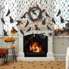 55KF 30Pcs Delicate Halloween Ceiling Swirls with Hanging Crows for Party Decoration
