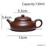 130ml Yixing Handmade Purple Clay Teapot Tradition Chinese Zisha Tea Pot Beauty Tea Infuser Kettle Household Tea Set Teaware
