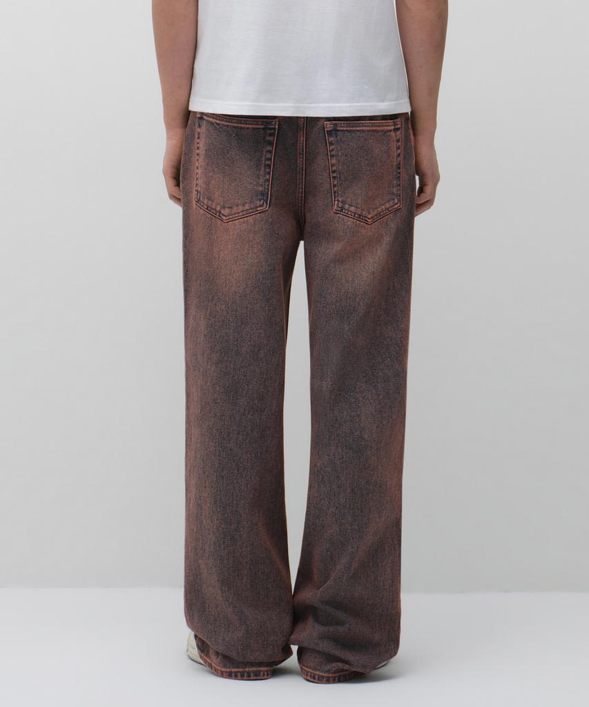 Musinsa Standard Overdyed Wide Denim Pants [Pink Blue]