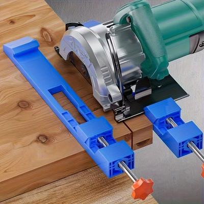 1pc Adjustable Cutting Machine Base Guide Circular Saw Milling Positioning Clamps Guide Lock The Cutter Base Tasks Woodworking Tool