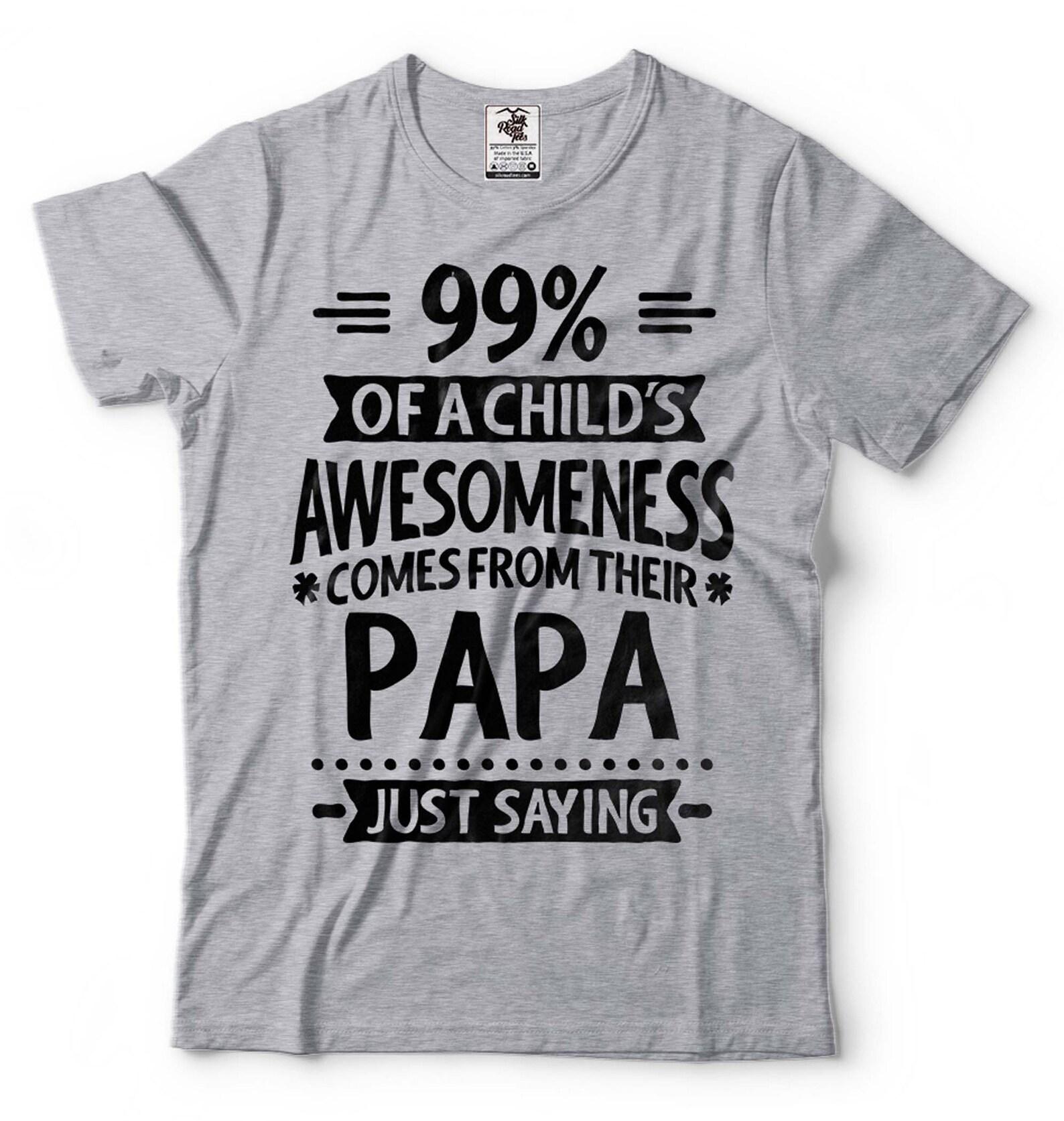 Mens Papa T-Shirt Papa Shirts Father s Day Papa T-Shirt Papa Gifts Funny Saying T-Shirt New Papa Shirt Fathers Day Shirt For Papa Grandpa 2XL