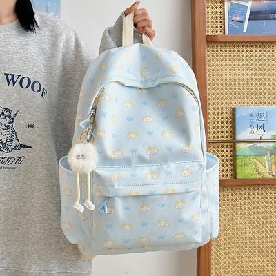 New Backpack Student Cute Kitten Schoolbag Simple and Lightweight Casual Backpack Large Capacity Schoolbag
