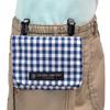 COLORFUL CANDY STYLE Travel Pocket Pouch for Boys and Elementary School Large Check Navy N6010800 Pocket, Clip-on Pocket, Girls, Students, Small,