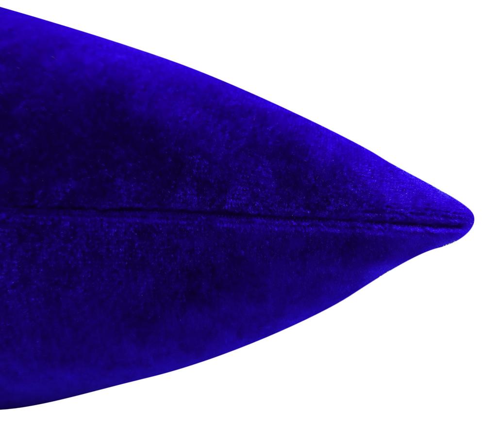 Home D    Cor Throw Pillow Solid Blue Decorative Velvet Cushion Cover - Choose