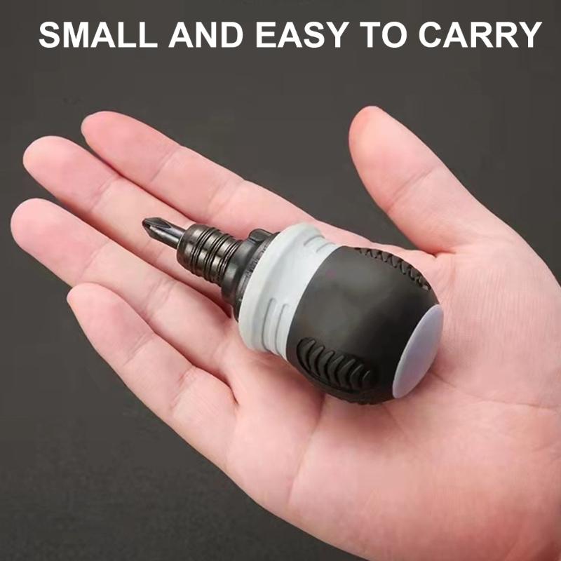 Ratchet Screwdriver Set Household Screwdriver Home Repair Tool Kit Disassemble Telescopic Rotating Ratchet Screwdriver